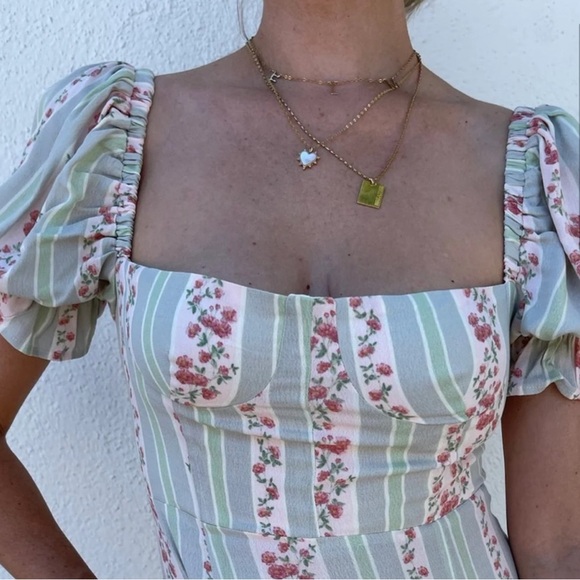 We Wore What Rosewood Midi Dress Size 14 NWT - Picture 9 of 12